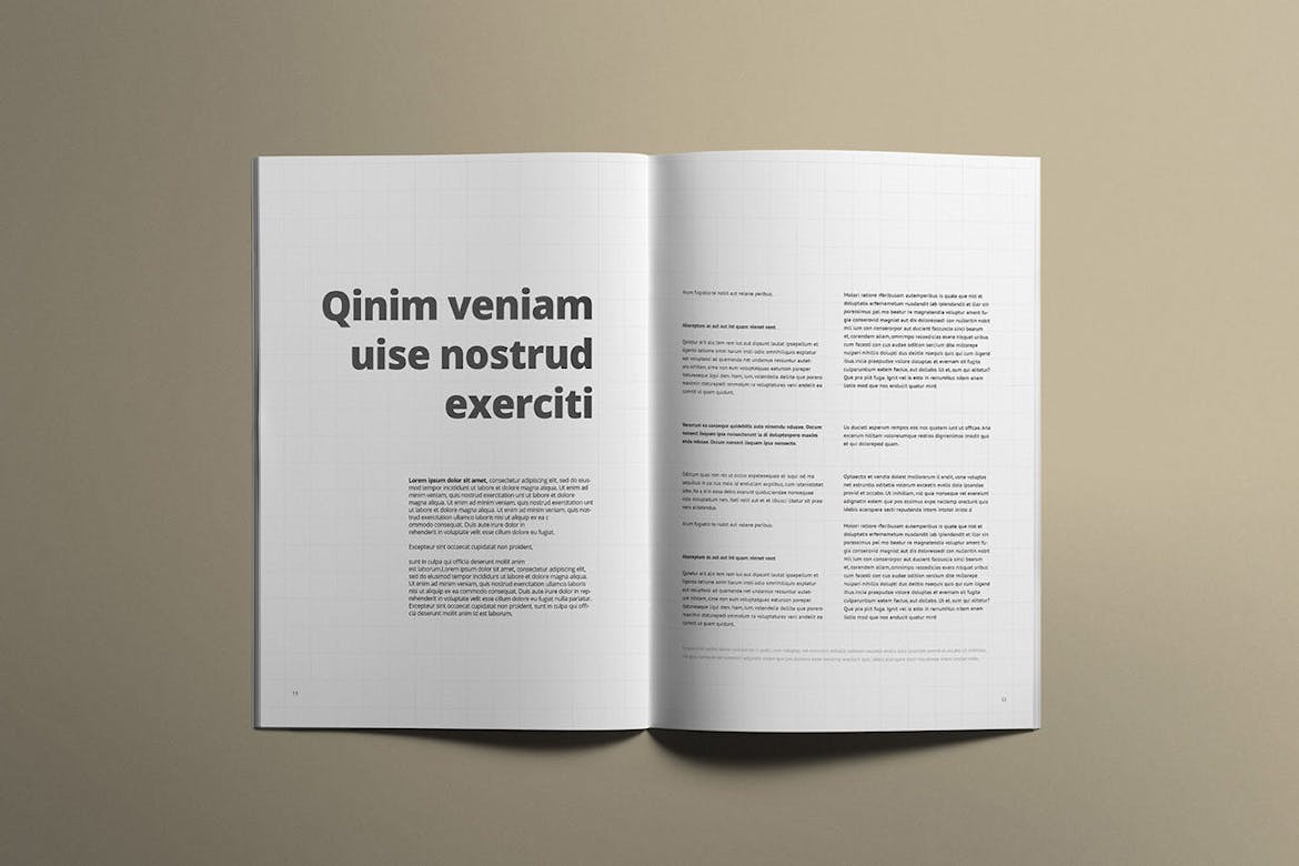 Portrait Brochure Spread Mockup Scene 04