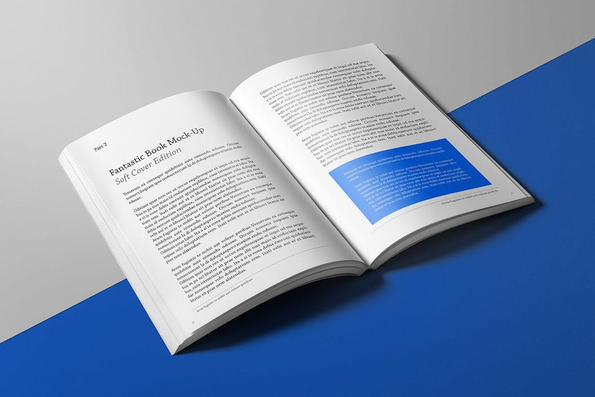 Soft Cover Book Spread Mockup Scene 02 Premium & Free PSD Mockup Store
