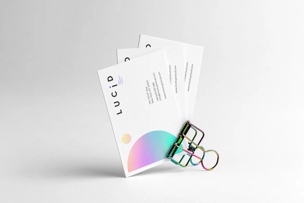 Lucid Business Cards Branding Mockup Scene 12 | Premium & Free PSD ...