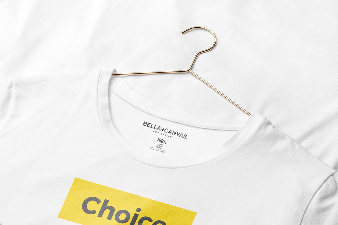 T-Shirt And Label Closeup Mockup Scene 28 | Premium & Free Psd Mockup Store