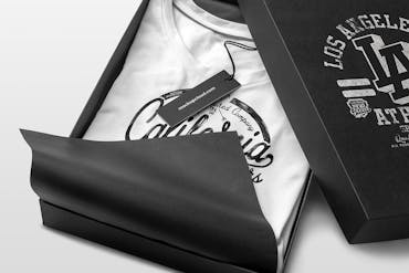 T-Shirt and Label Closeup Mockup Scene 28