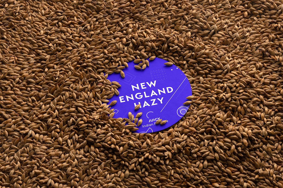 Beer Pad Malt Background Branding Mockup Scene 39