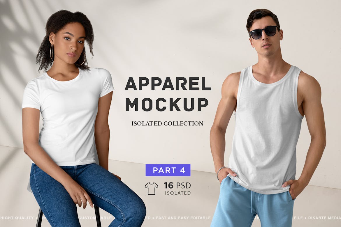 Isolated Apparel MockUps Collection Part 4 Premium & Free PSD Mockup