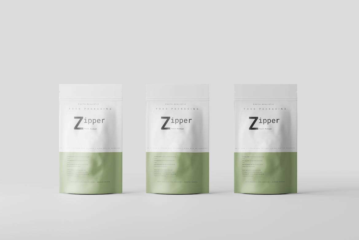4oz Zipper Pouch Gusset, Clear - Food Packaging [ZBG3]