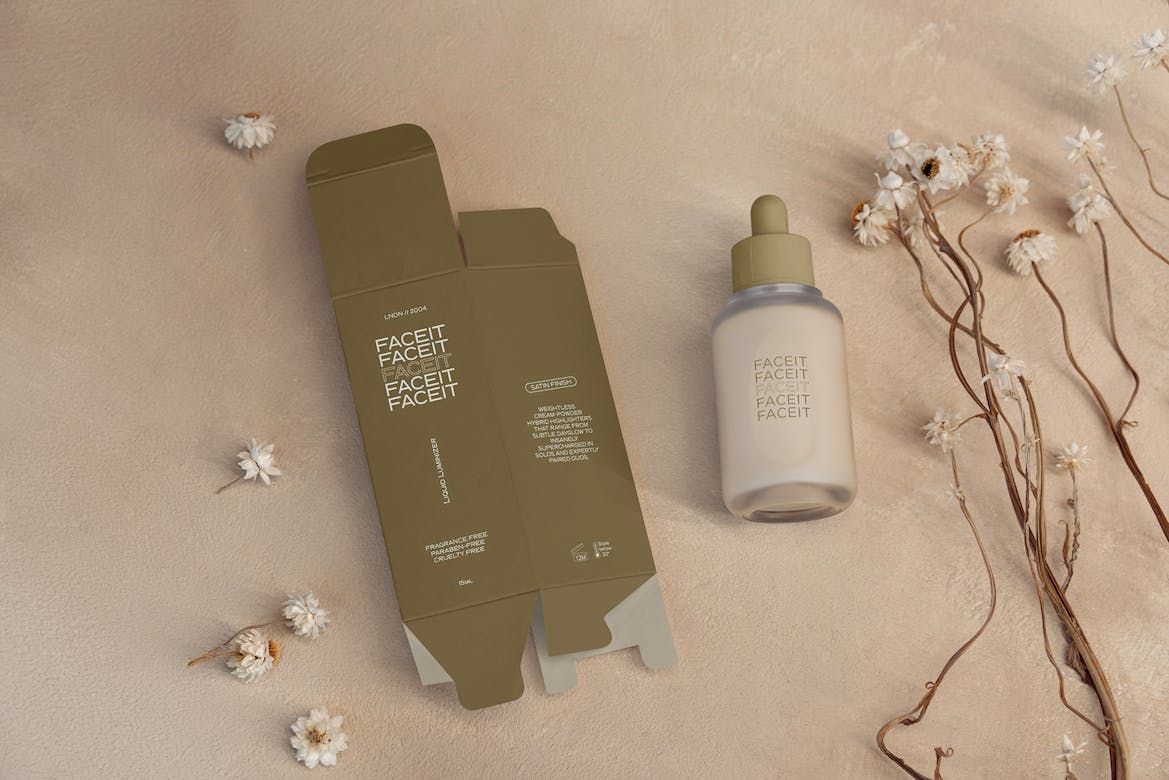 Cosmetic MockUp’s Grunge Background | Premium & Free PSD Mockup Store