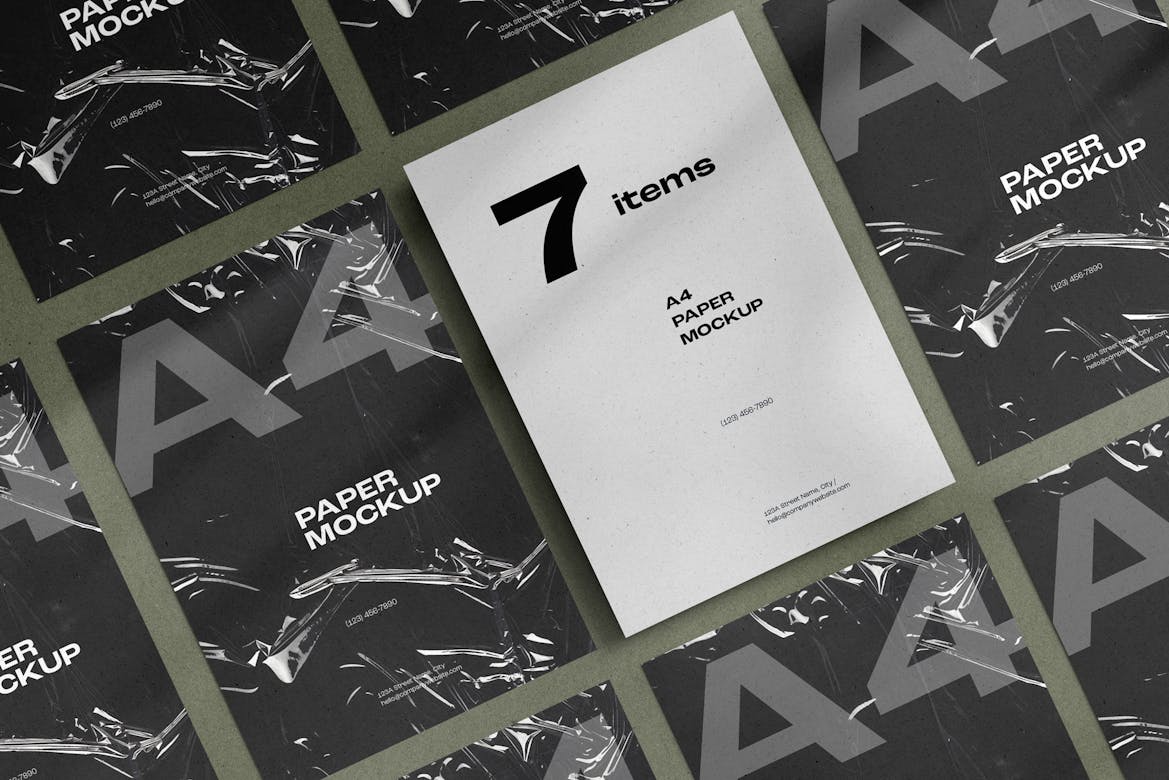 A4 Paper / Stationery Mockups 02 Premium & Free PSD Mockup Store