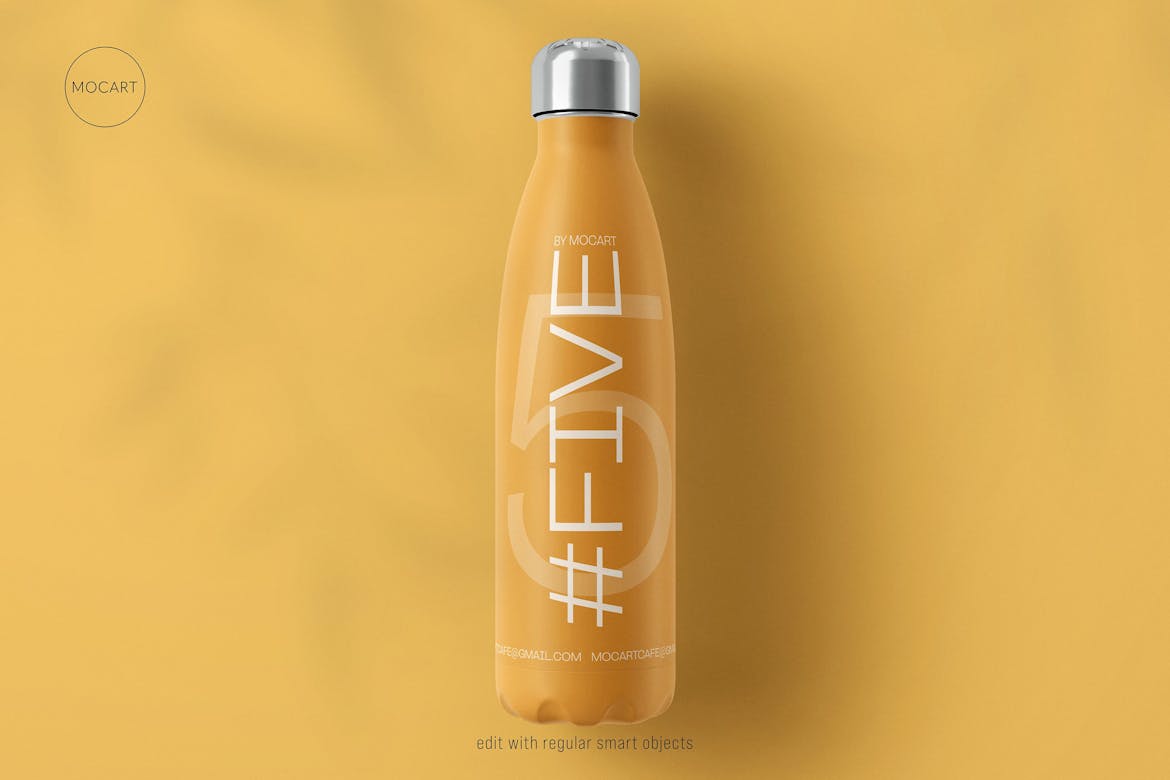 Stainless Steel Water Bottle Mockup Premium & Free PSD Mockup Store