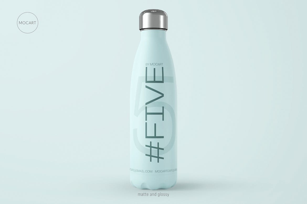 Stainless Steel Water Bottle Mockup Premium & Free PSD Mockup Store