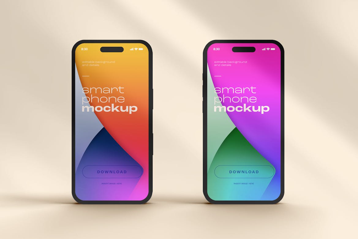 iPhone 14 Pro Clay Mockup Set | Premium & Free PSD Mockup Store