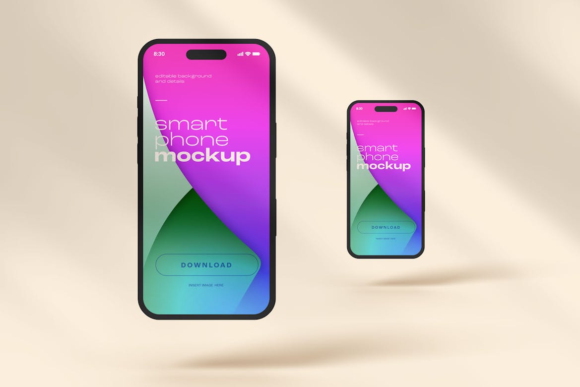 iPhone 14 Pro Clay Mockup Set | Premium & Free PSD Mockup Store