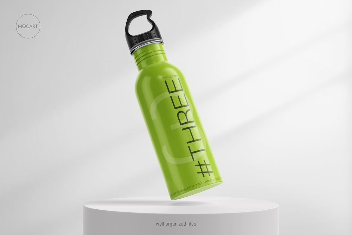 Stainless Steel Water Bottle Mockup Premium & Free PSD Mockup Store