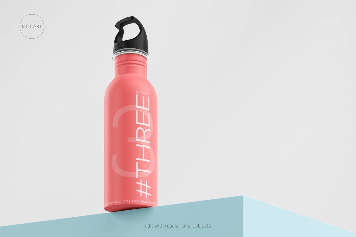 Stainless Steel Water Bottle Mockup Premium & Free PSD Mockup Store