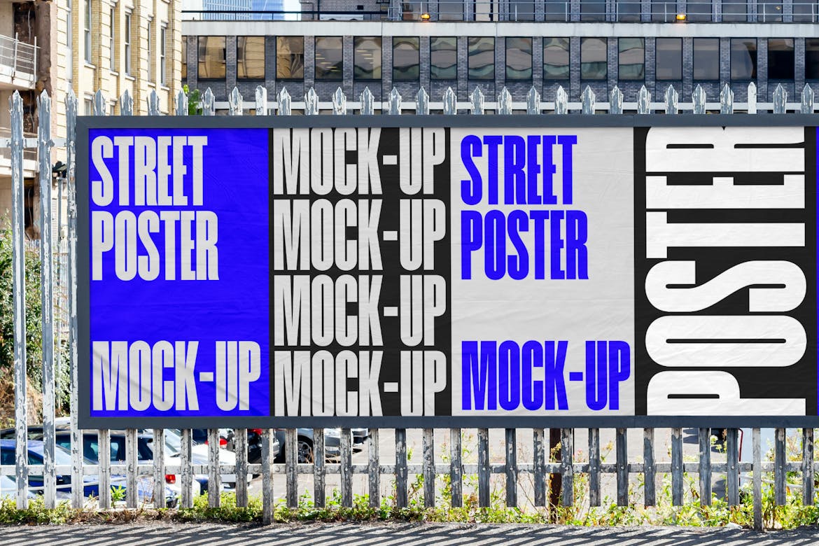 Street Poster #06 - PSD Mockup | Premium & Free PSD Mockup Store