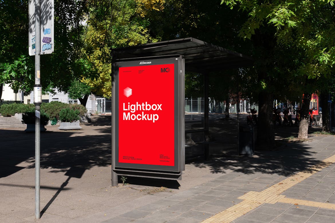 Advertising Lightbox Mockup Scene Raw0402 Premium & Free PSD Mockup