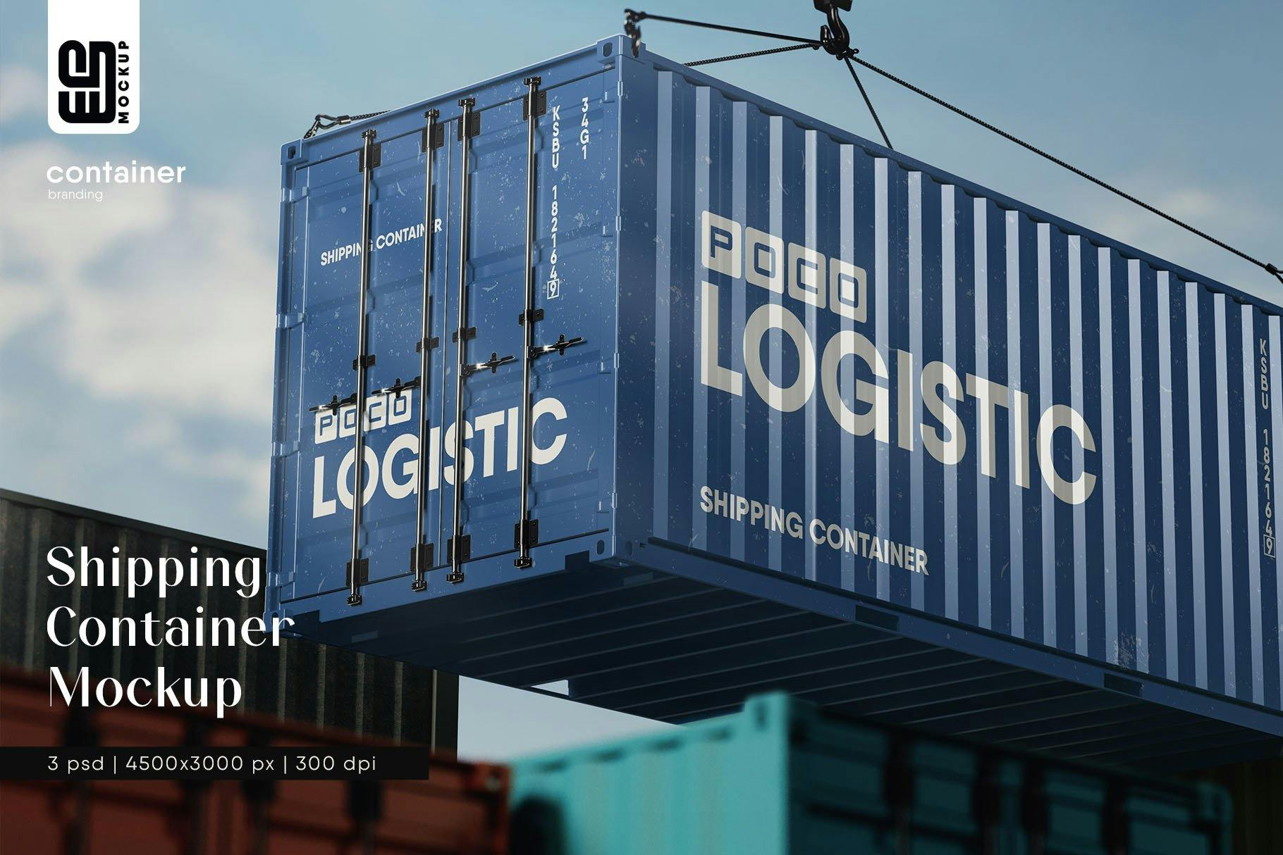 Hanging Shipping Container Mockup | Premium & Free PSD Mockup Store