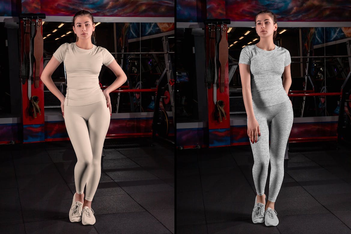Sport TShirt and Leggings Mockups Premium & Free PSD Mockup Store
