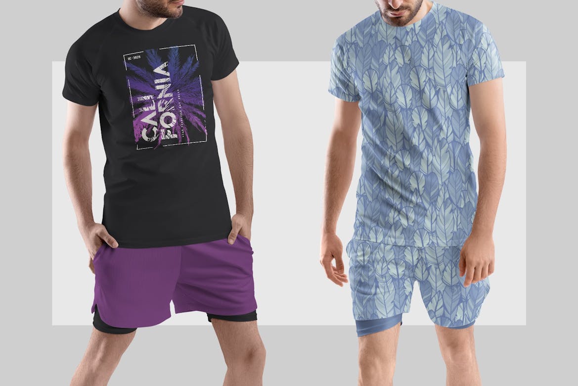 Men's TShirt and Shorts Mockups Premium & Free PSD Mockup Store