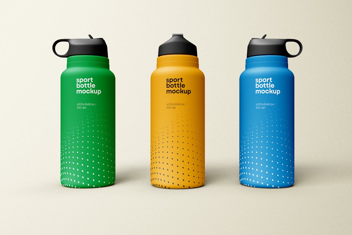 Sport Water Bottle Mockup 