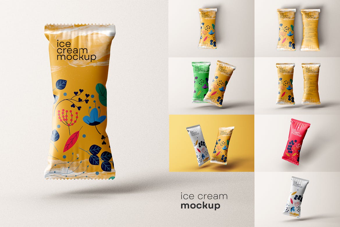 Ice Cream Packaging Mockup Design | Premium & Free PSD Mockup Store