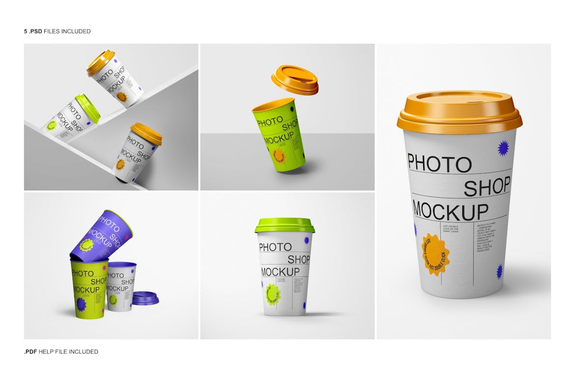 Paper Cup Mockup Set | Premium & Free PSD Mockup Store