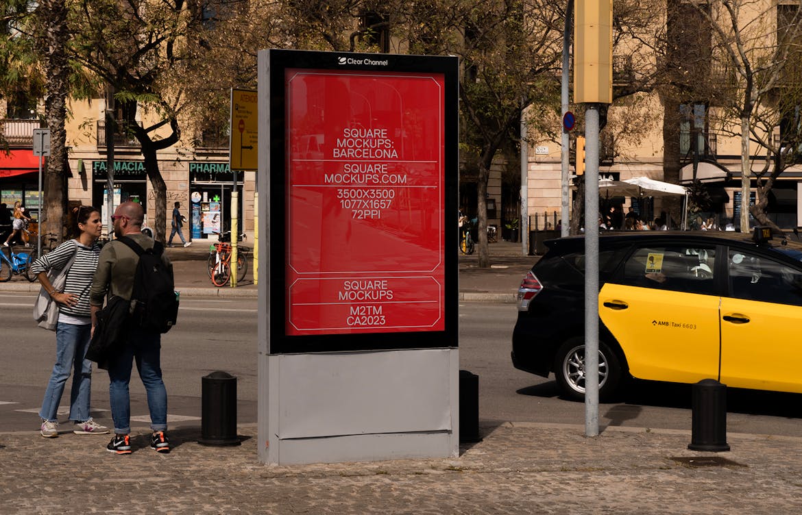 Poster Mockup Scene 0004 Barcelona Series | Premium & Free PSD Mockup Store