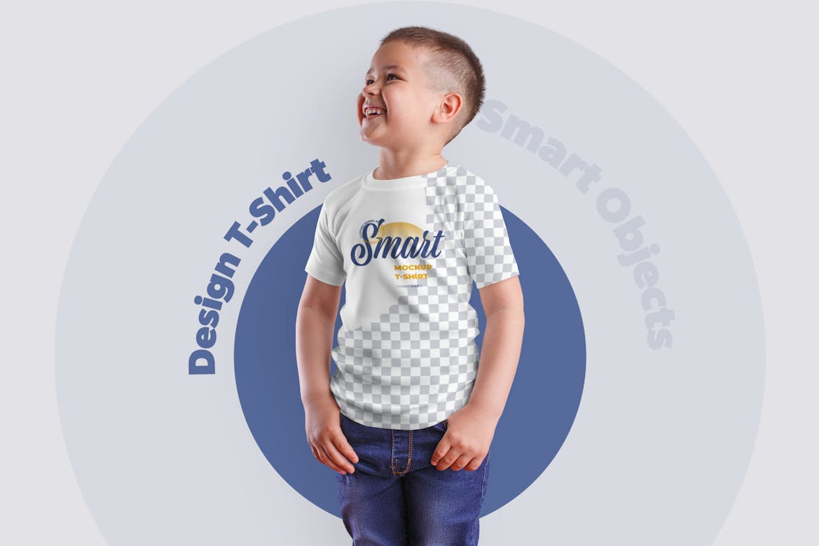 8 Mockups Kids Boy TShirt Premium & Free PSD Mockup Store
