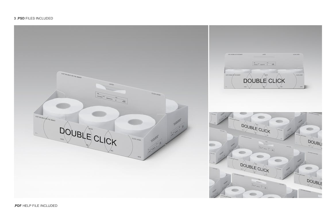 Toilet Paper Packaging Mockup Premium & Free PSD Mockup Store