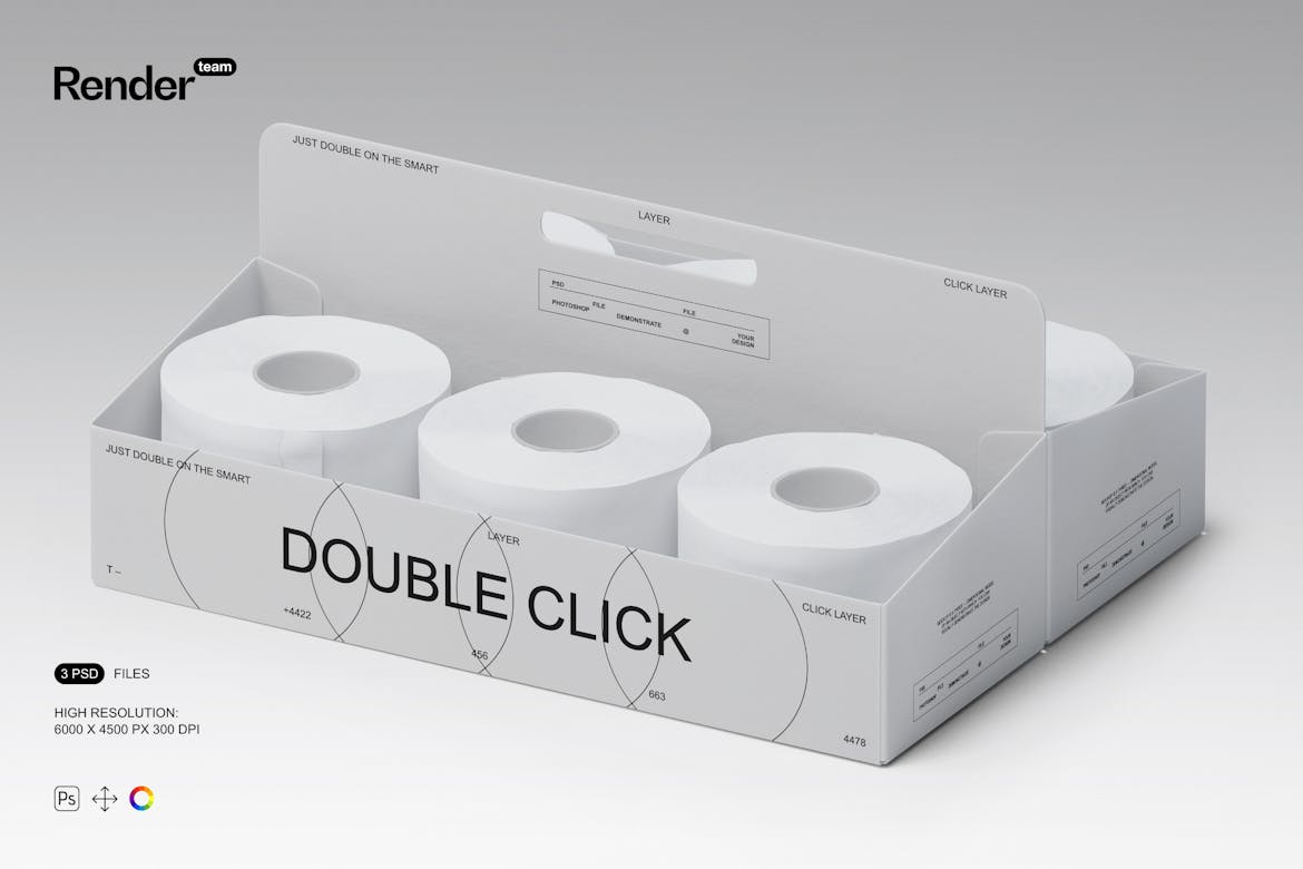 Toilet Paper Packaging Mockup Premium & Free PSD Mockup Store