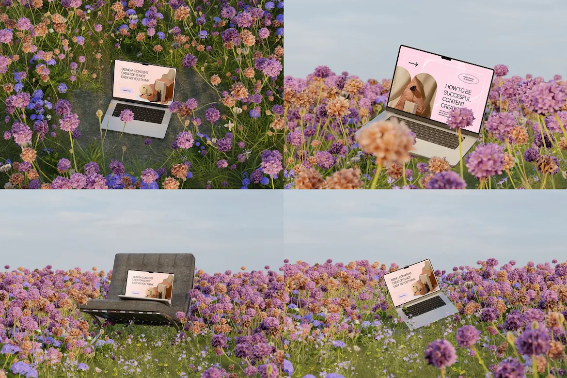 Blossom - Spring Mockup Bundle | Premium & Free PSD Mockup Store