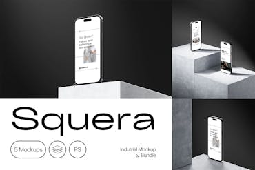 Squera - Minimal iPhone Mockup