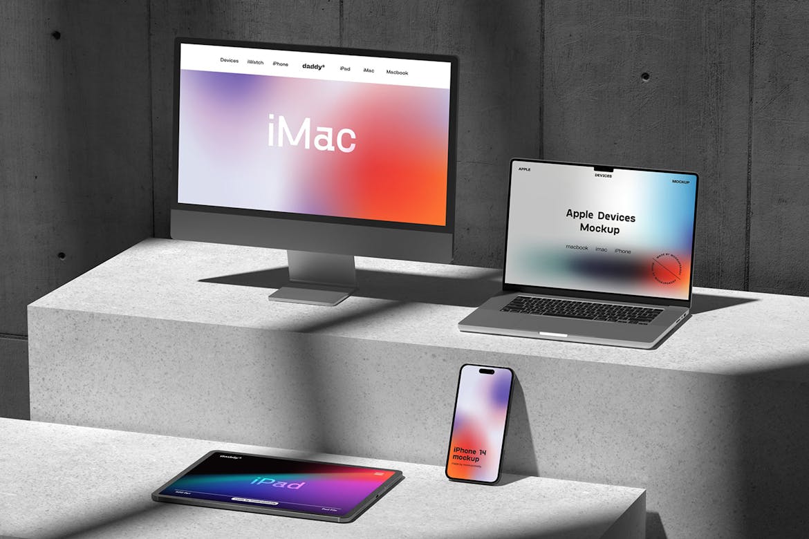 Apple Devices Mockup Collection Premium & Free PSD Mockup Store