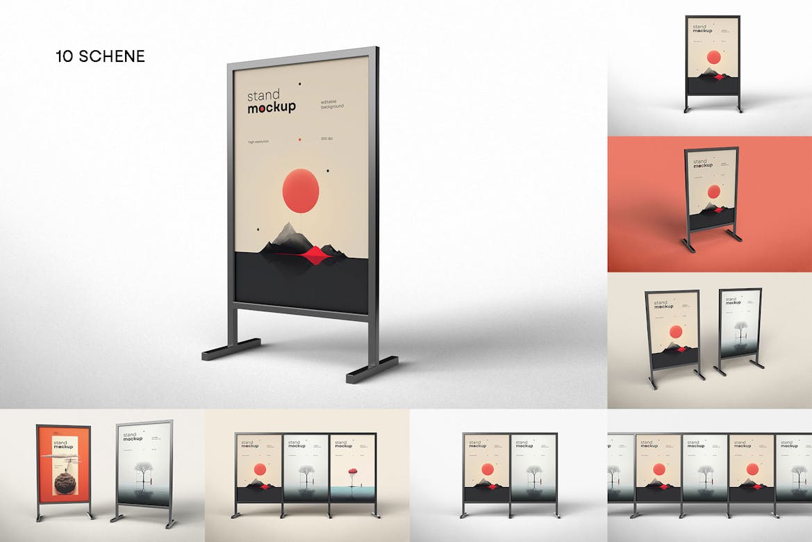 Display Stand Mockup / Poster | Premium & Free PSD Mockup Store