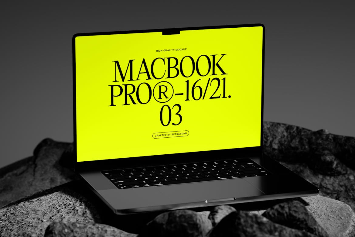 MacBook Pro 03 Premium & Free PSD Mockup Store