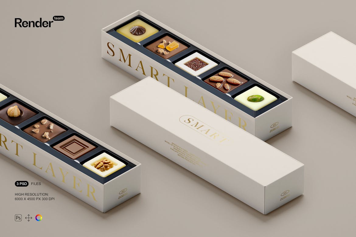 Chocolate Box Mockup Premium & Free PSD Mockup Store