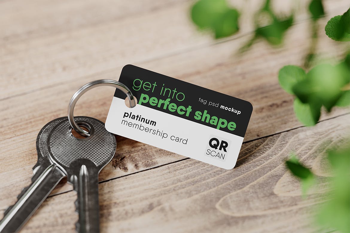Plastic Key Tag Mockup Premium & Free PSD Mockup Store