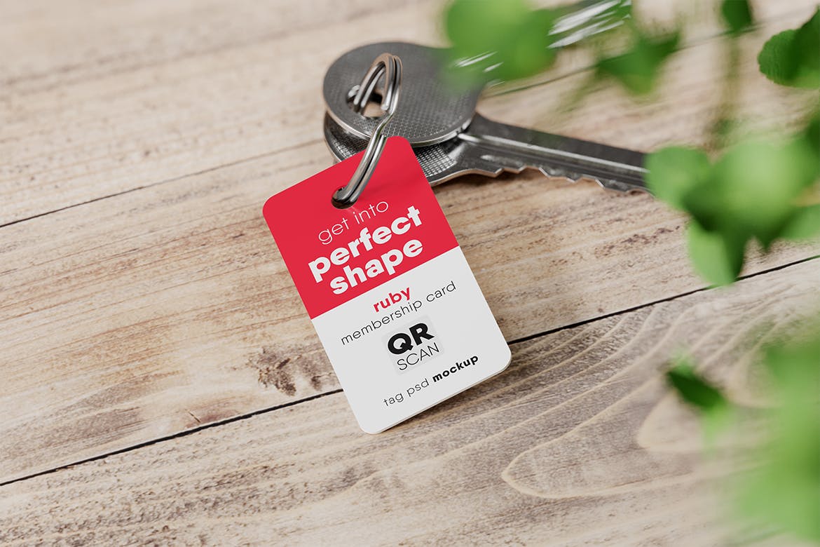 Plastic Key Tag Mockup Premium & Free PSD Mockup Store