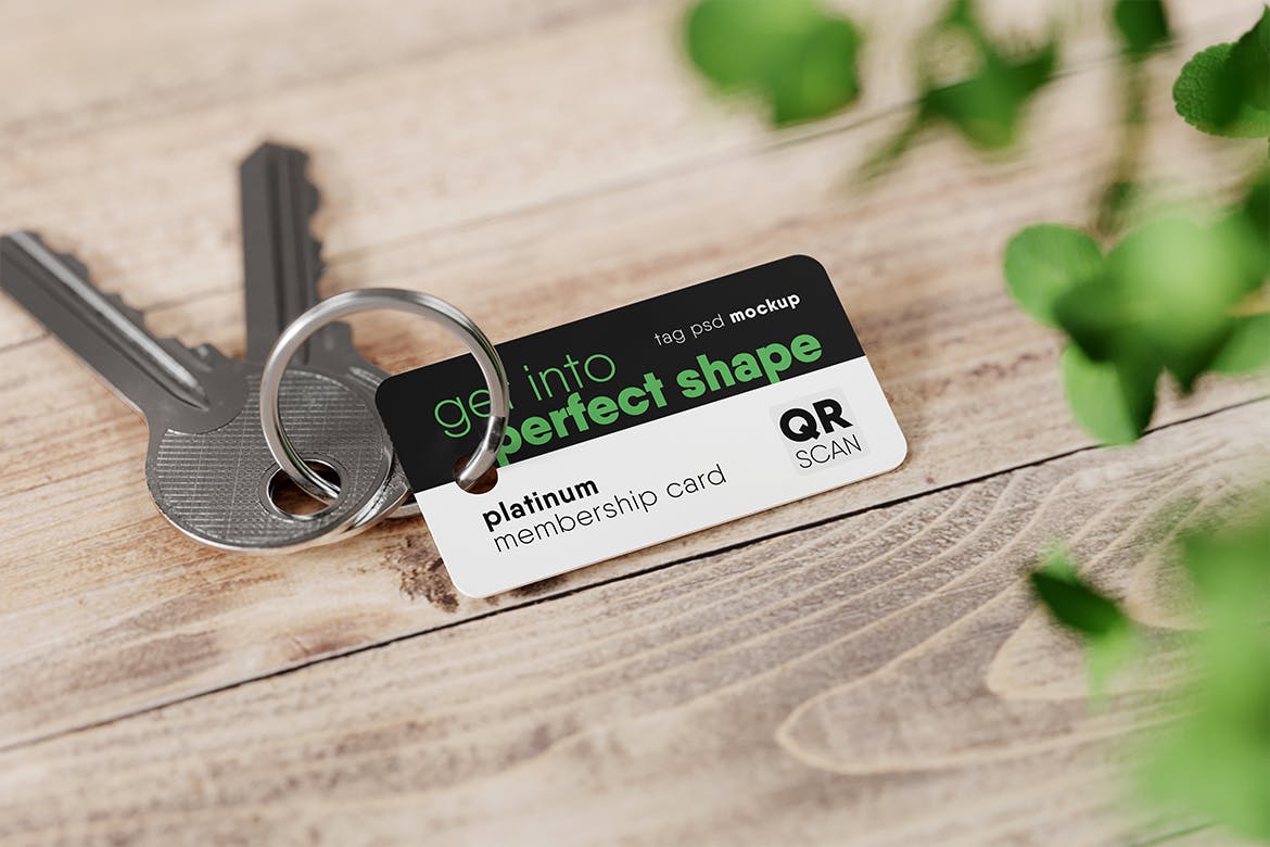 Plastic Key Tag Mockup Premium & Free PSD Mockup Store