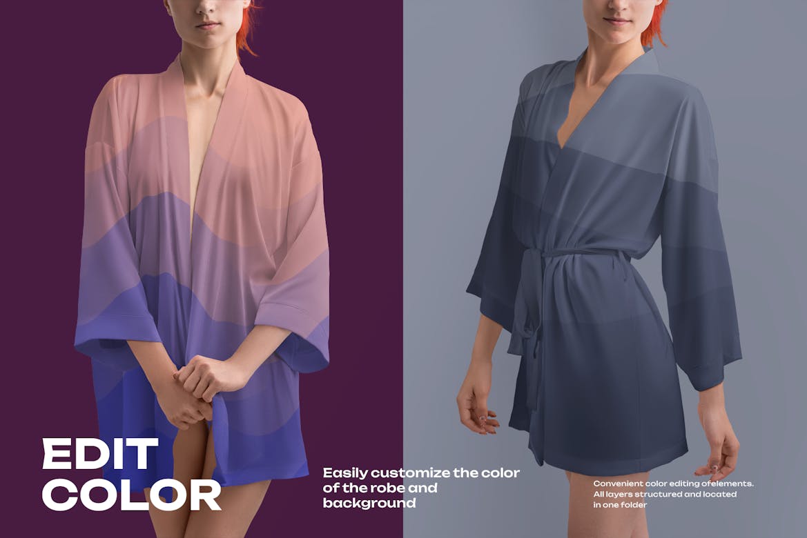 4 Mockups of a Silk Robe | Premium & Free PSD Mockup Store