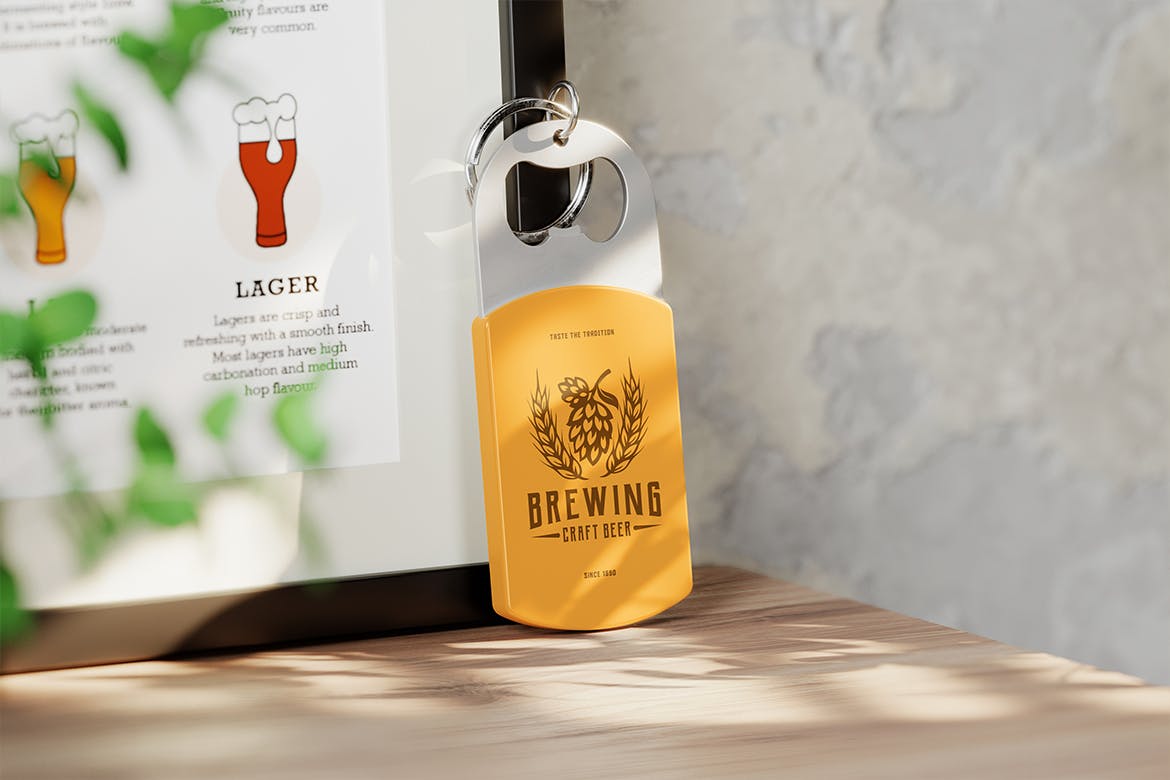 4122+ Bottle Opener Mockup Psd