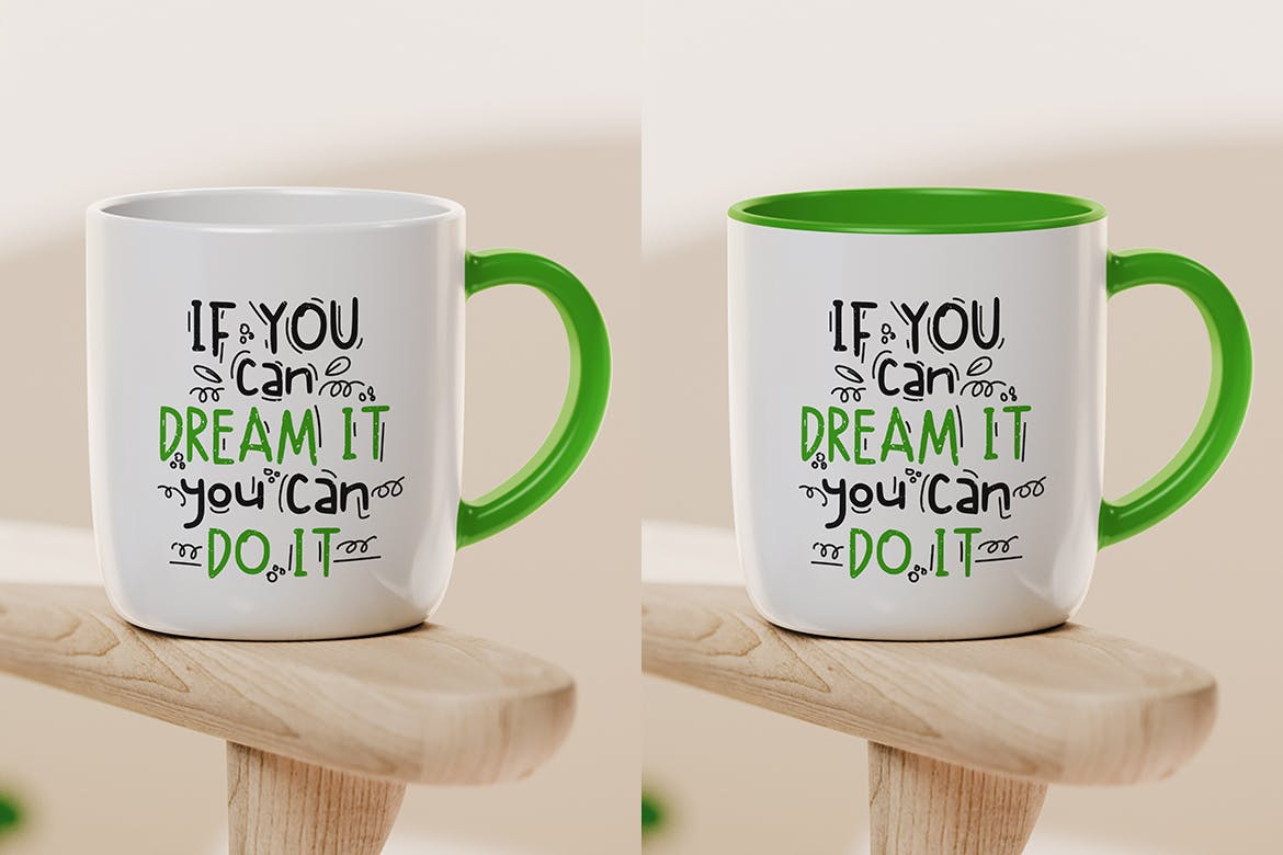 Ceramic Mug on the Chair Arm Mockup | Premium & Free PSD Mockup Store