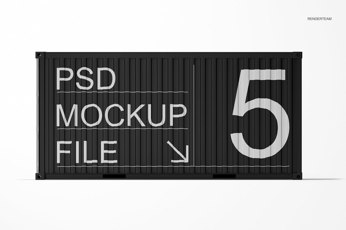 Cargo Container Mockup Set | Premium & Free PSD Mockup Store